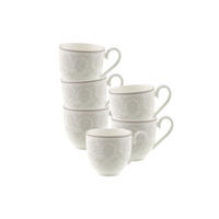 ESPRESSOTASSEN Gray Pearl weiß 70 ml 6er Set - Weiß, Keramik (0.07L) - Villeroy & Boch