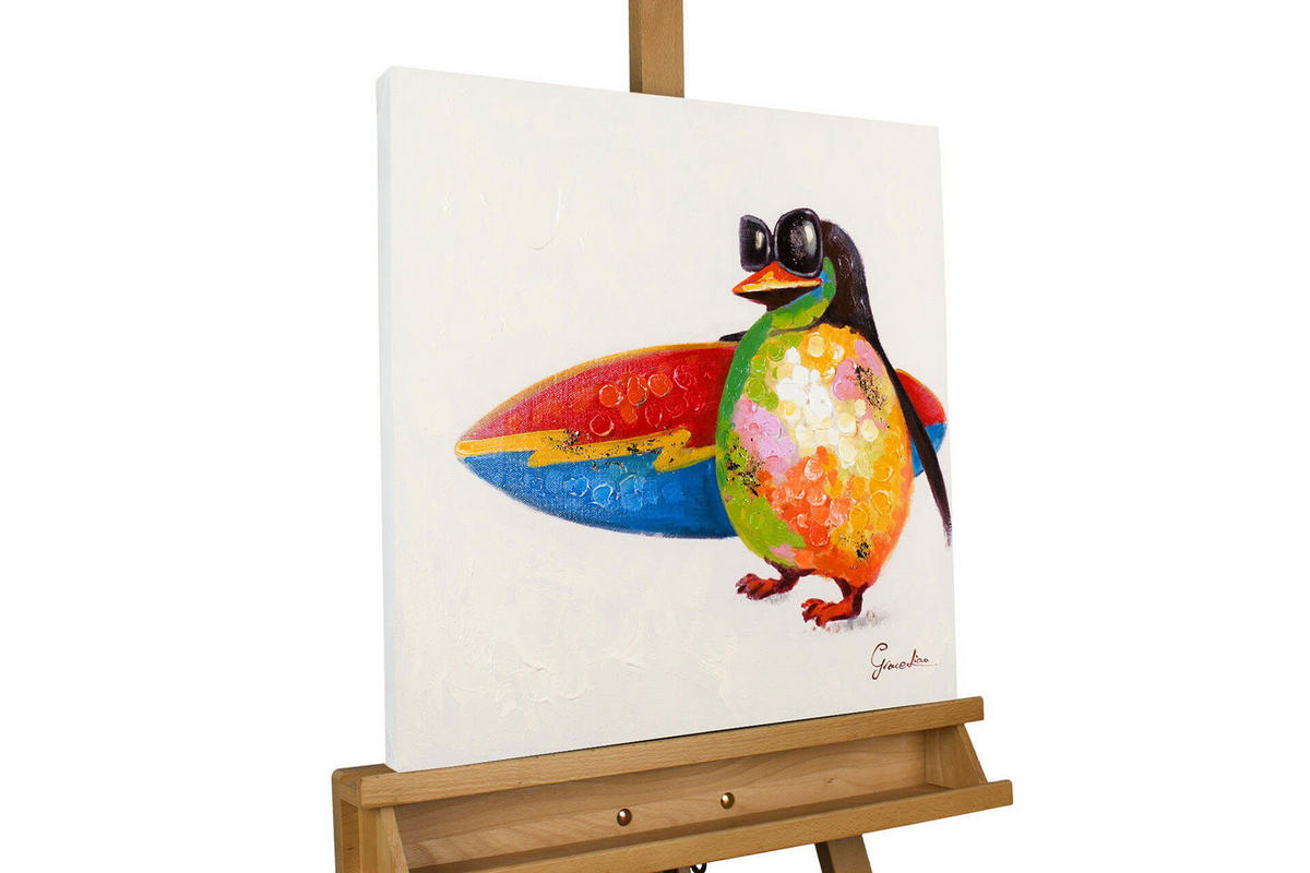 ÖLGEMÄLDE 50/50 cm - Multicolor, Holz/Textil (1/50cm) - KUNSTLOFT