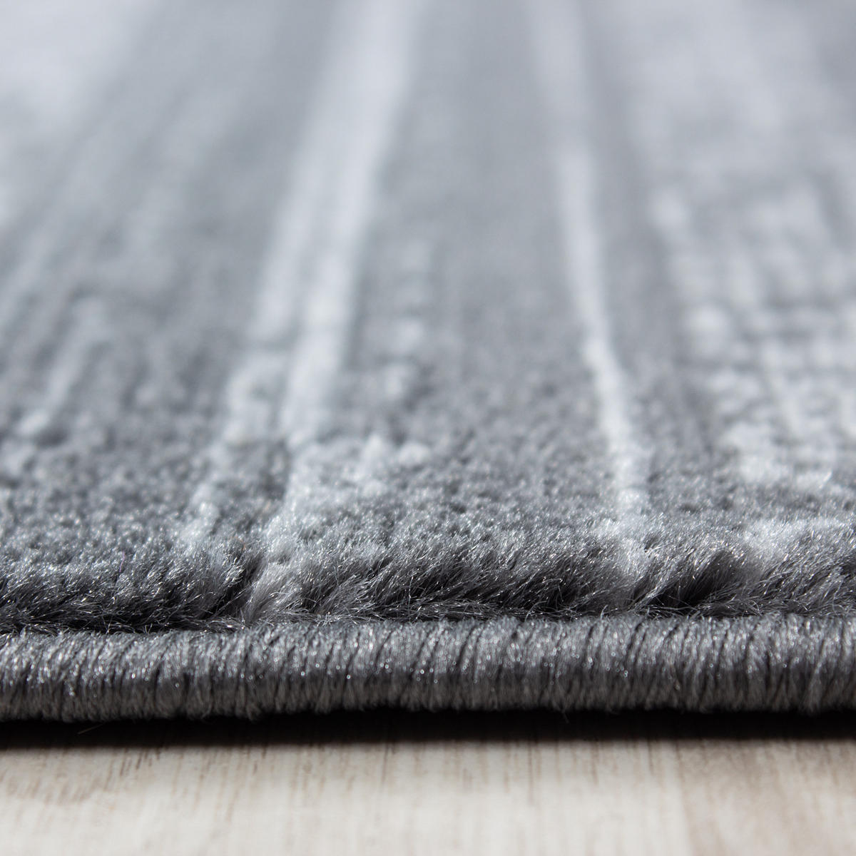 KURZFLORTEPPICH INN, einfarbig, Grau, 120 x 170 cm - Grau, Textil (170/120cm) - KADIMA DESIGN