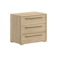 KOMMODE Keelia Eiche Melamin 3 Schubladen Stauraum - Eichefarben, Kunststoff (68/62/43cm) - 58aufmkessel