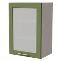 KÜCHENHÄNGESCHRANK Brerra W2S/50 Weiß / RAL 6025 farngrün Matt 50 / 32,5 / 72cm - Weiß/Grün, Holz/Holzwerkstoff (50/72/32.5cm) - Feldmann-Wohnen
