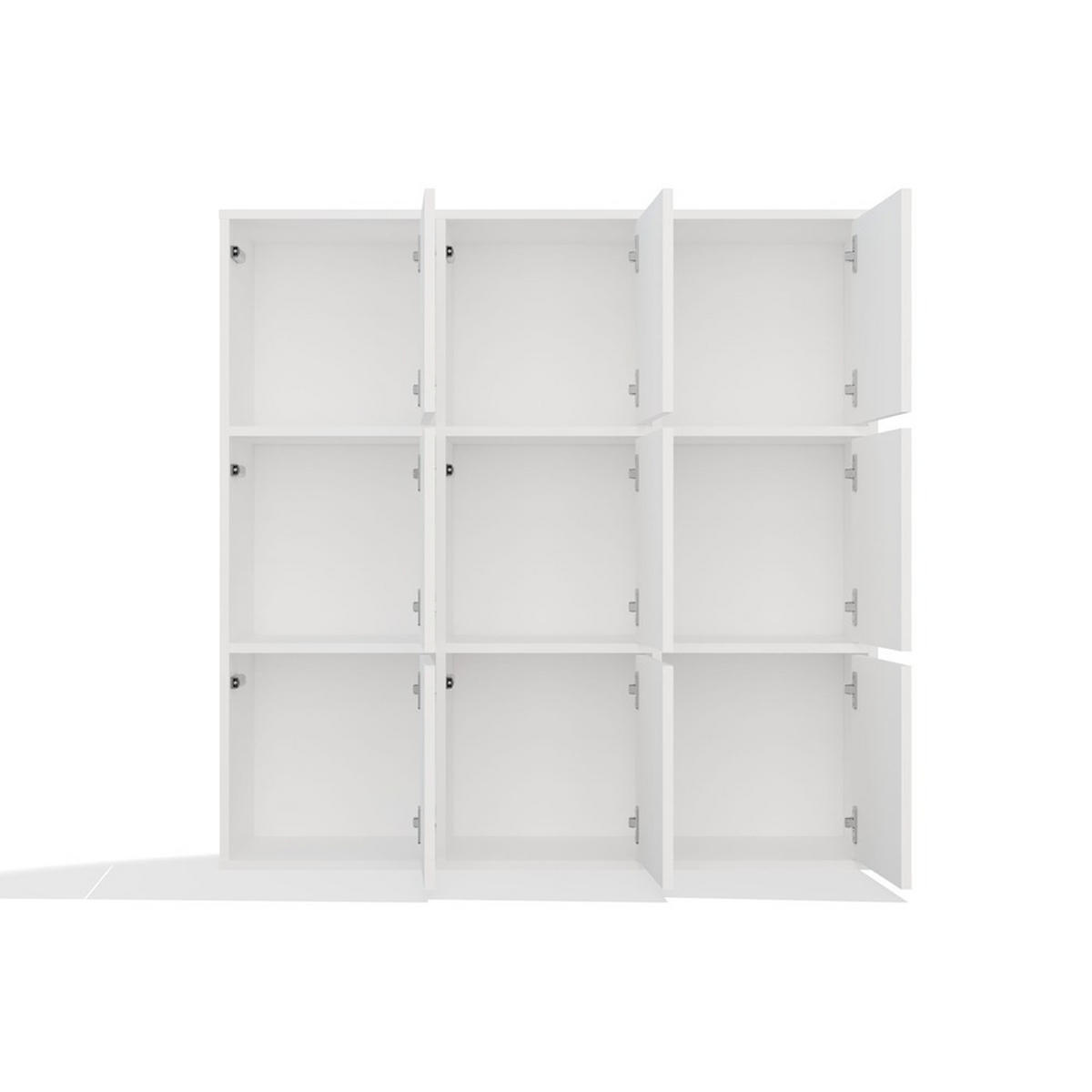 BÜCHERREGAL Weiß 110/110/30 - Weiß, Holzwerkstoff (110/110/30cm) - RAUMHIRSCH FURNITURE