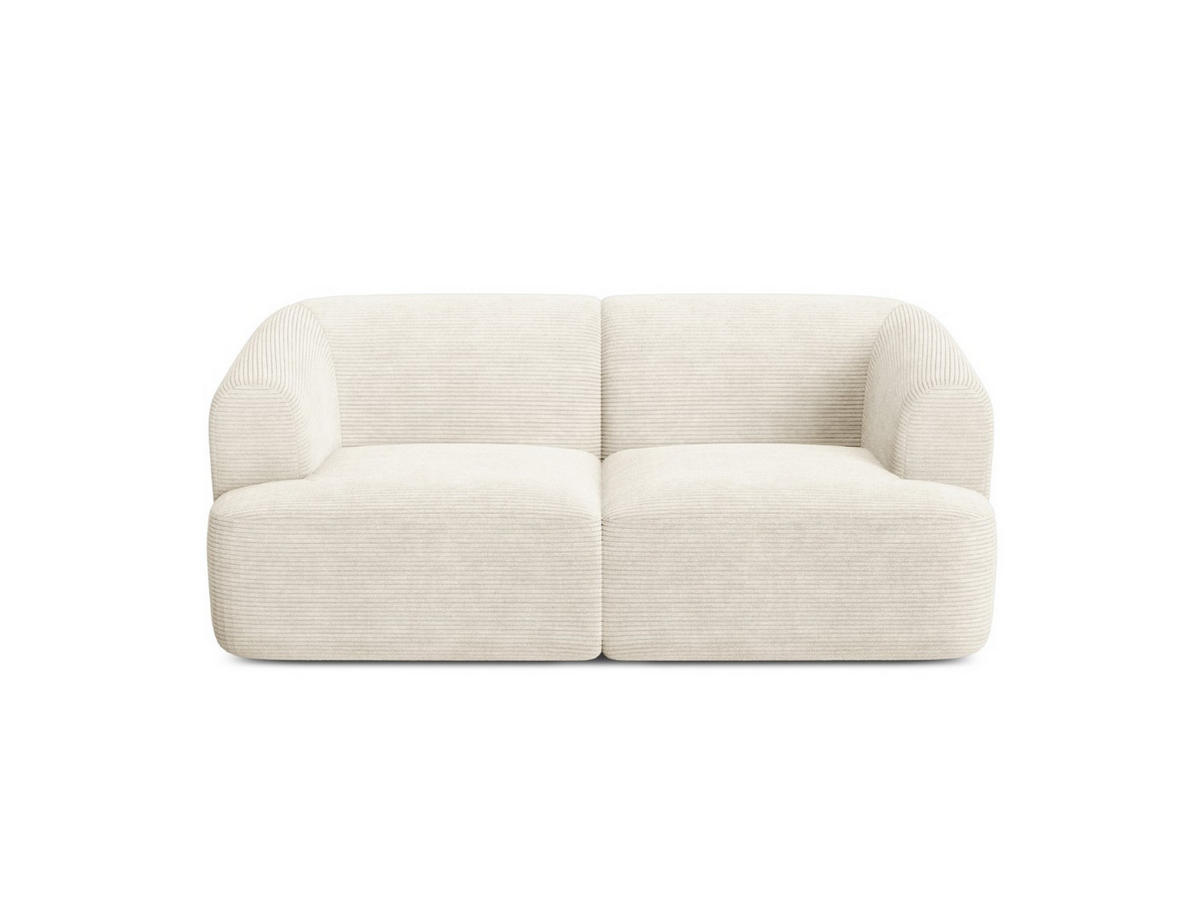 MODULARES-SOFA Campi aus Cord elfenbein 2 Sitzplätze - Ecru, Textil (90/70/180cm) - Cosmopolitan Design