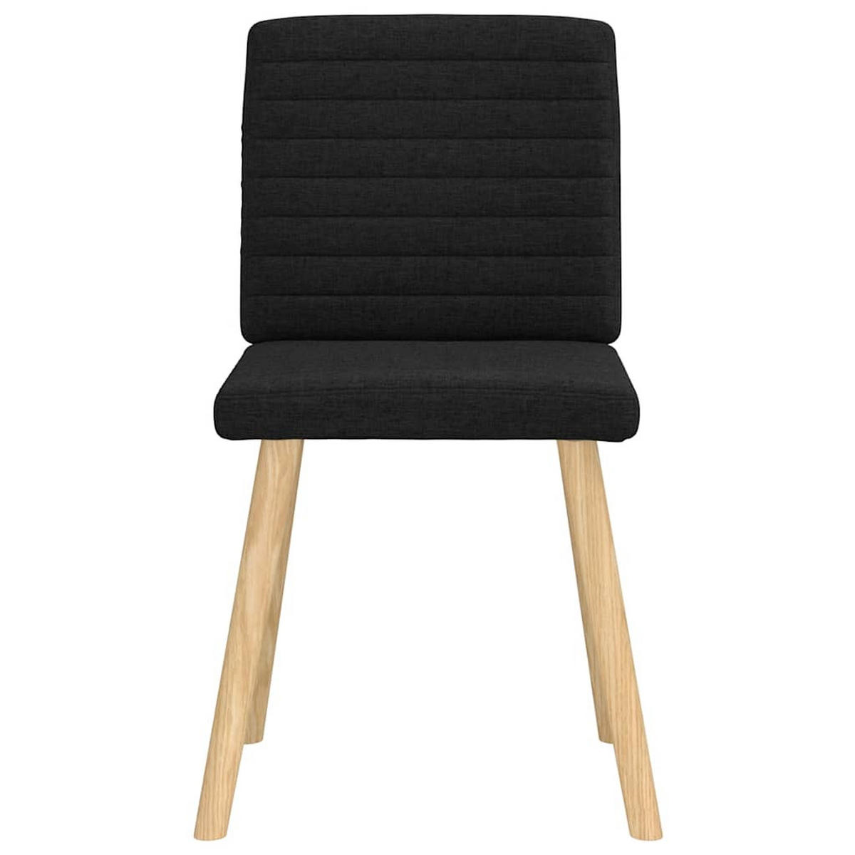 ESSZIMMERSTÜHLE 2 Stk. Schwarz Stoff 45*54*86cm - Schwarz, Metall (45/86/54cm) - ZMH