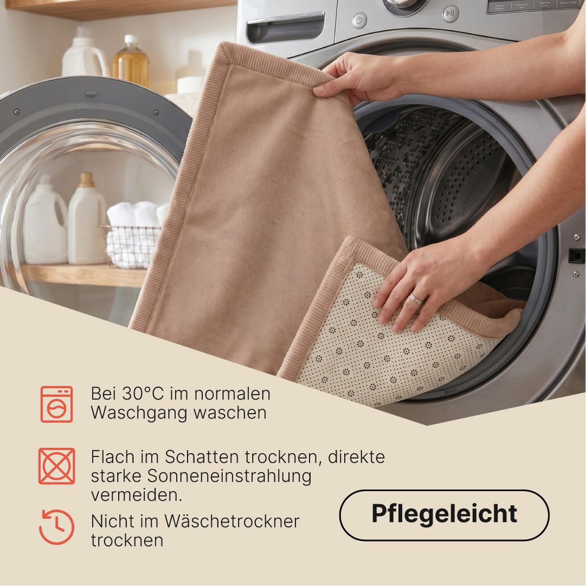 KINDERTEPPICH FLUFFIN beige kuschelig waschbar 120/170 cm - Beige, Textil (120/170cm) - Tapiso