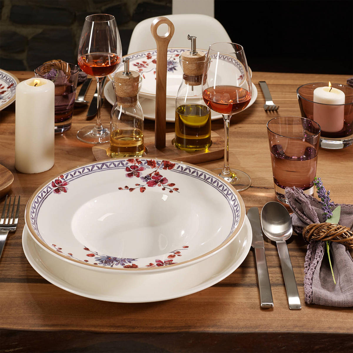 SUPPENTELLER Artesano Provençal Lavendel bunt ø 25,6 cm 6er Set - Multicolor, Keramik (25.5cm) - Villeroy & Boch