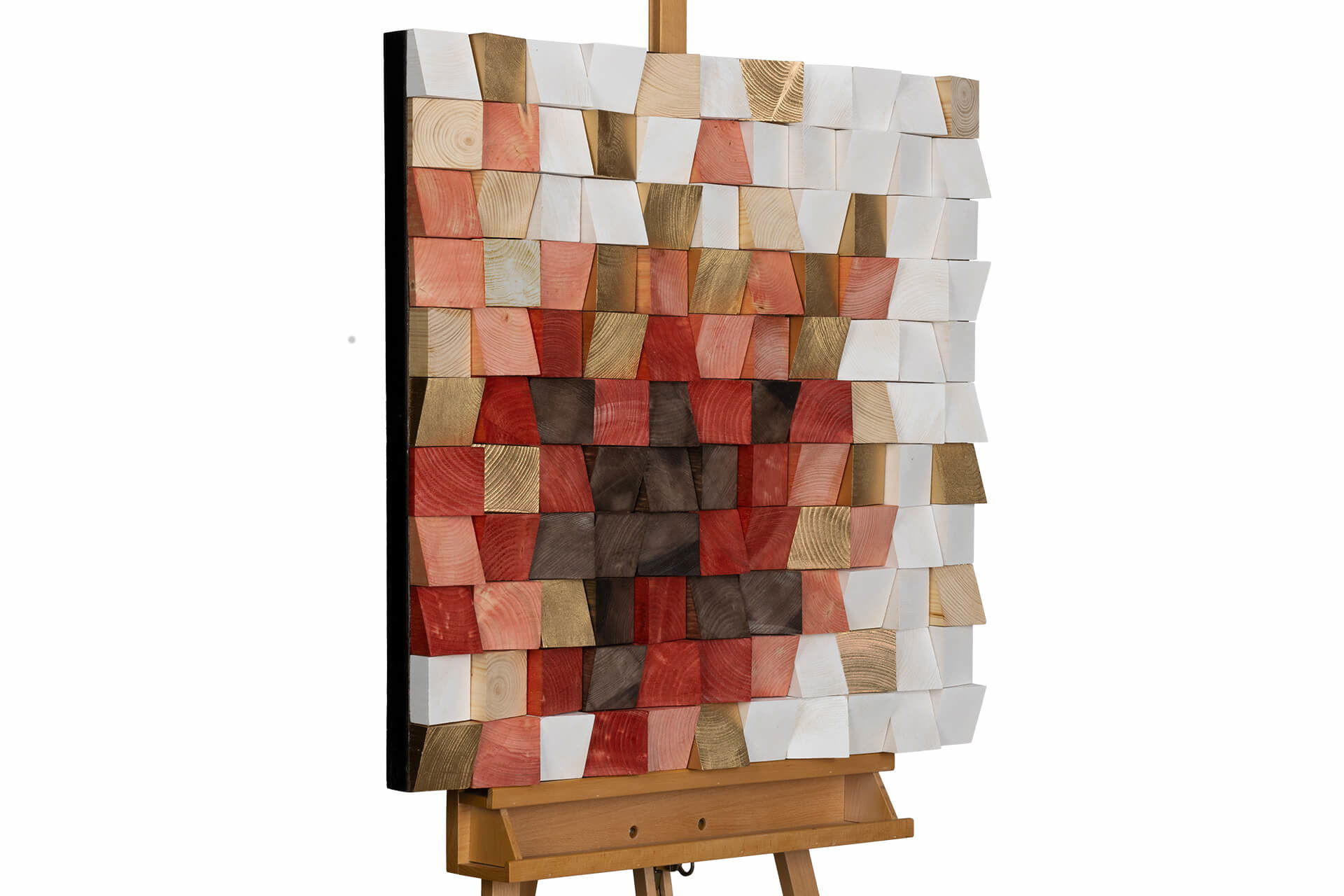 HOLZBILD Rot 75/75 cm - Rot, Holz (7/75cm) - KUNSTLOFT