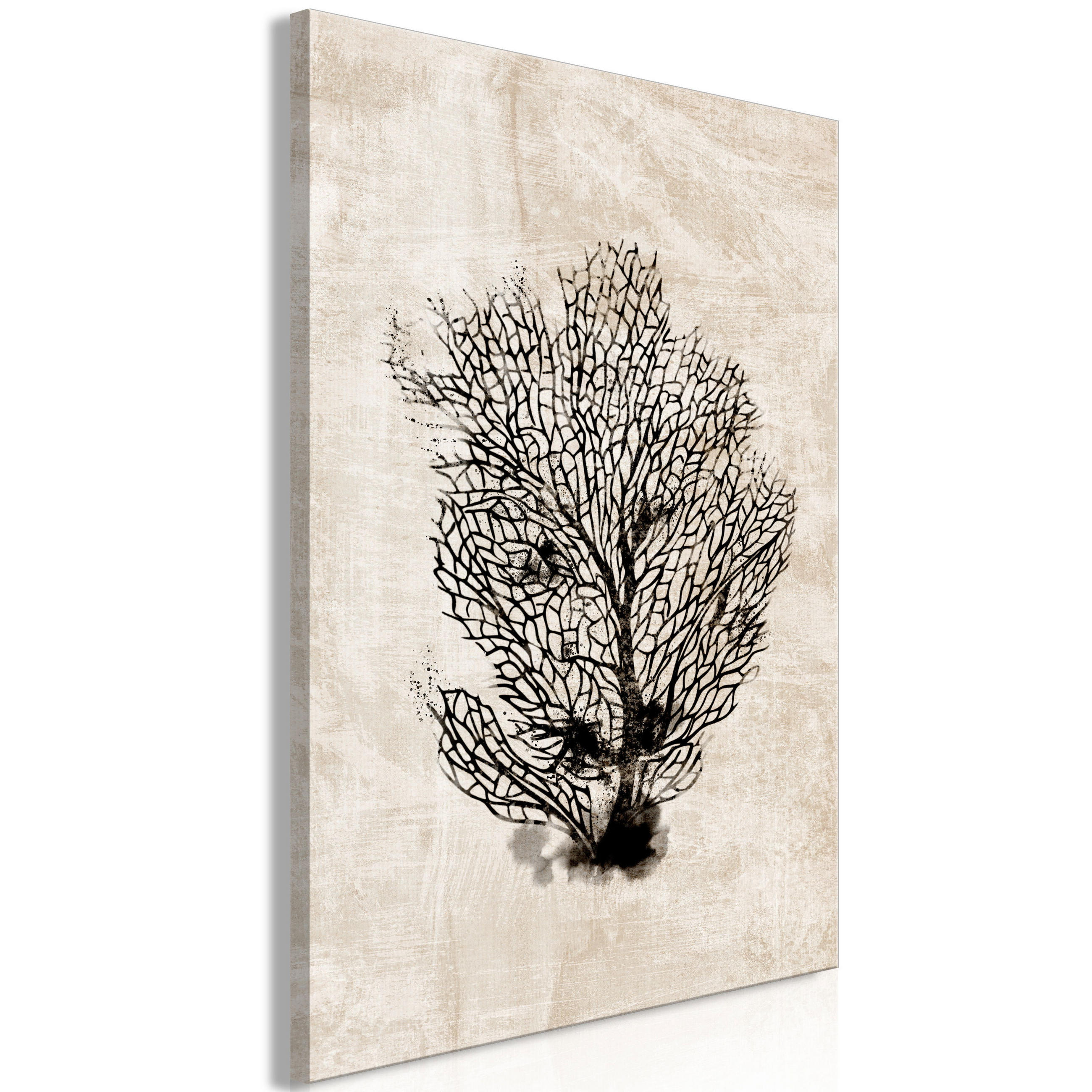 KUNSTDRUCK Schwarz 40/60 cm - Schwarz/Braun, Textil (40/60cm) - KUNSTLOFT