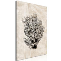 KUNSTDRUCK Schwarz 40/60 cm - Schwarz/Braun, Textil (40/60cm) - KUNSTLOFT