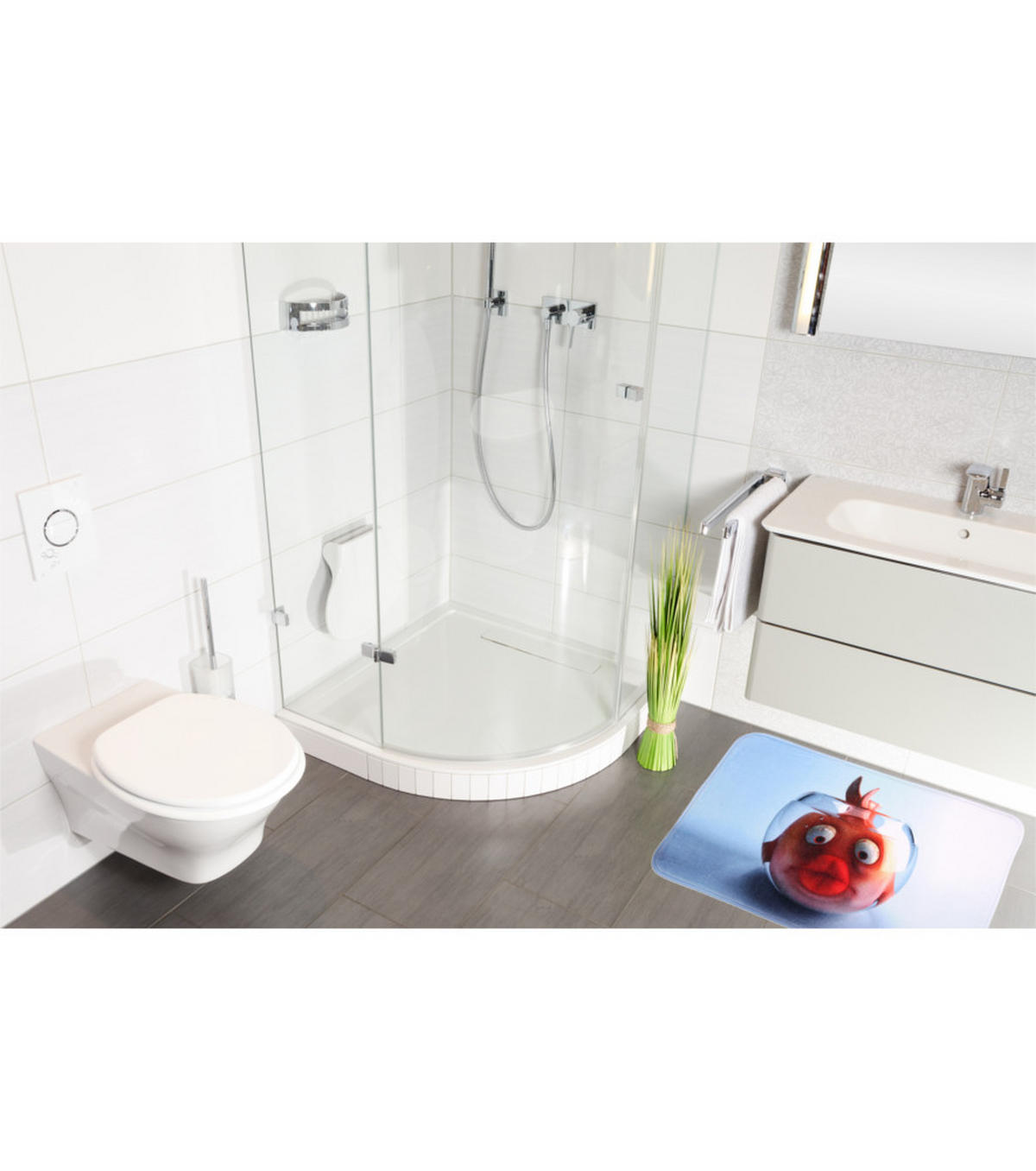 BADTEPPICH Goldfisch 50 x 80 cm - Orange, Textil (50/80cm) - Sanilo