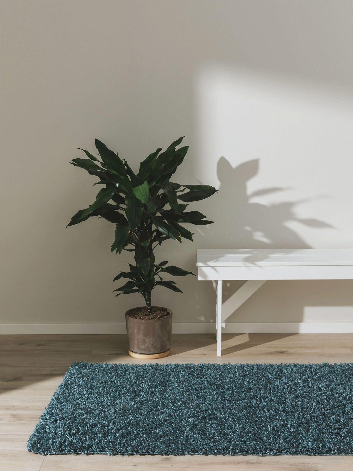 HOCHFLORTEPPICH Soho Blau 60x120 cm - Blau, Kunststoff (60/120cm) - benuta