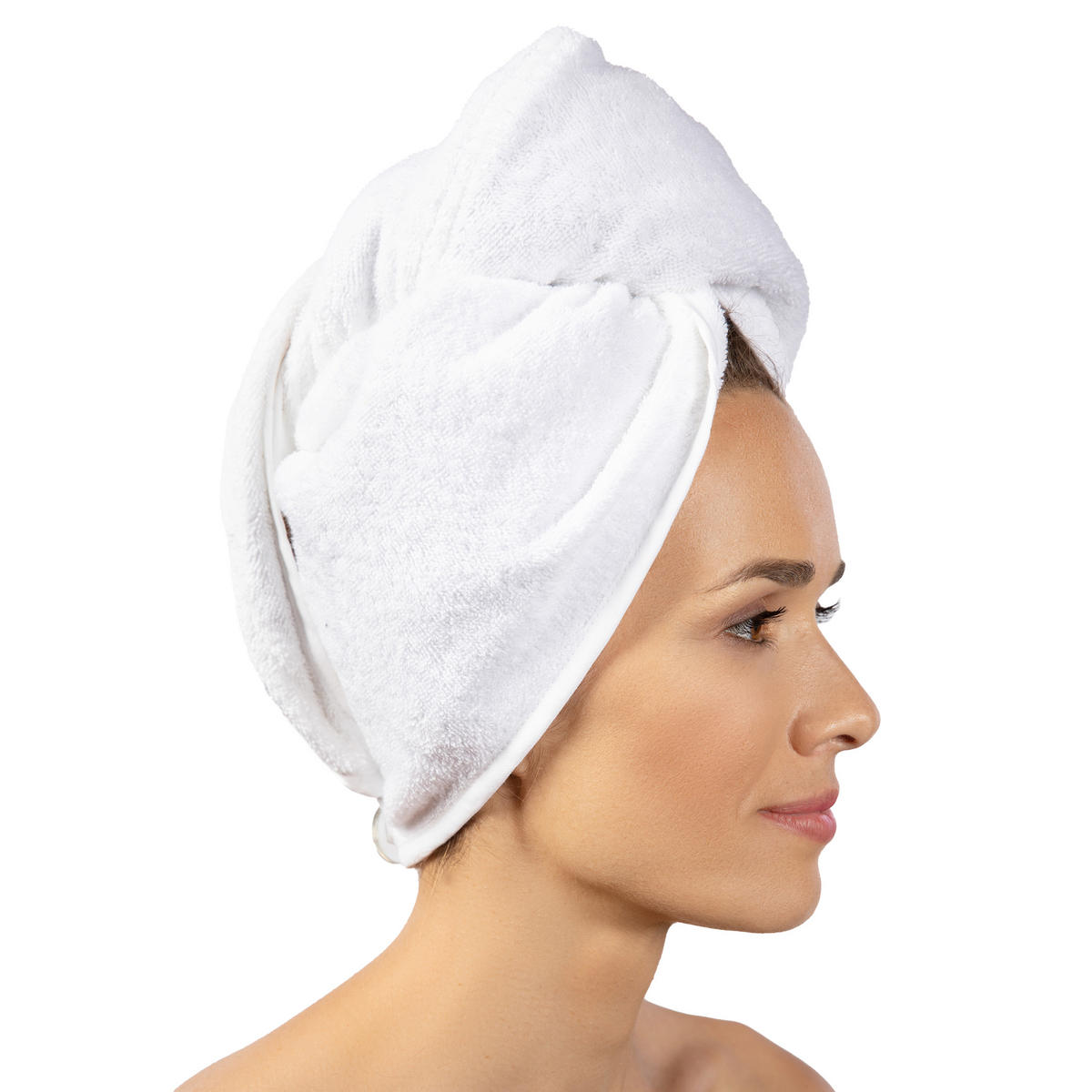 FROTTIERTURBAN BASIC - Weiß, Textil (27/67cm) - MÖVE