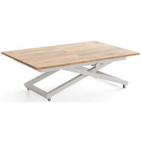 COUCHTISCH Axen höhenverstellbar ausziehbar, Eiche Braun 120-160/80/38-75 cm - Kaschmir/Eiche Wotan, Holzwerkstoff/Metall (80/160/75cm) - WFL GROUP