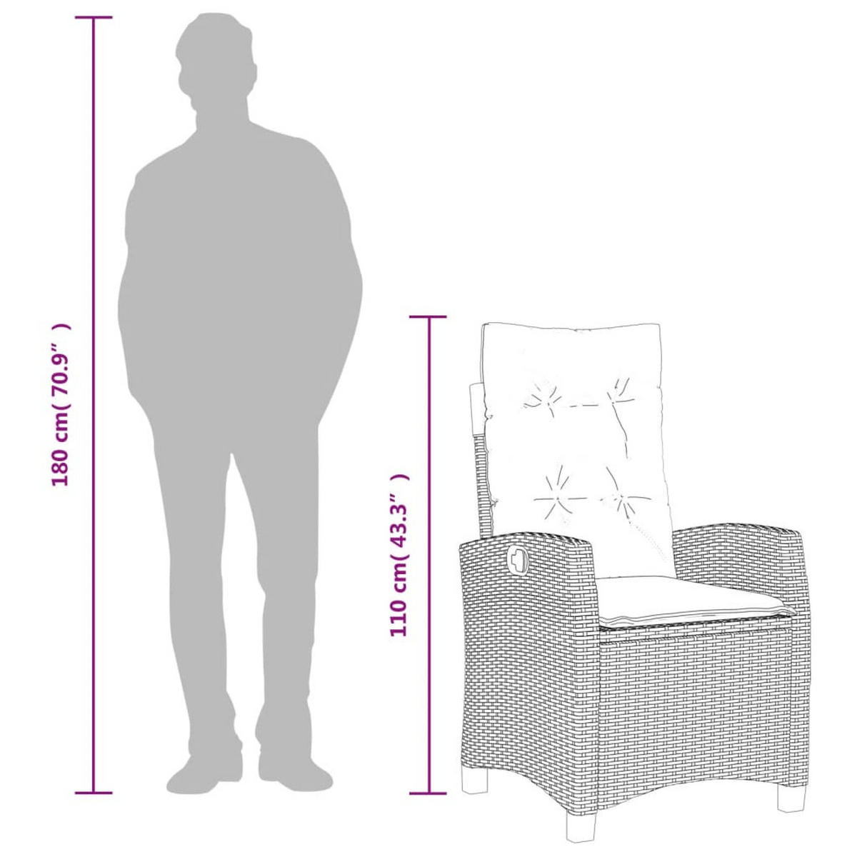 GARTEN-ESSGRUPPE 9-teilig Mit Kissen Beige Poly Rattan - Beige, Kunststoff - vidaXL