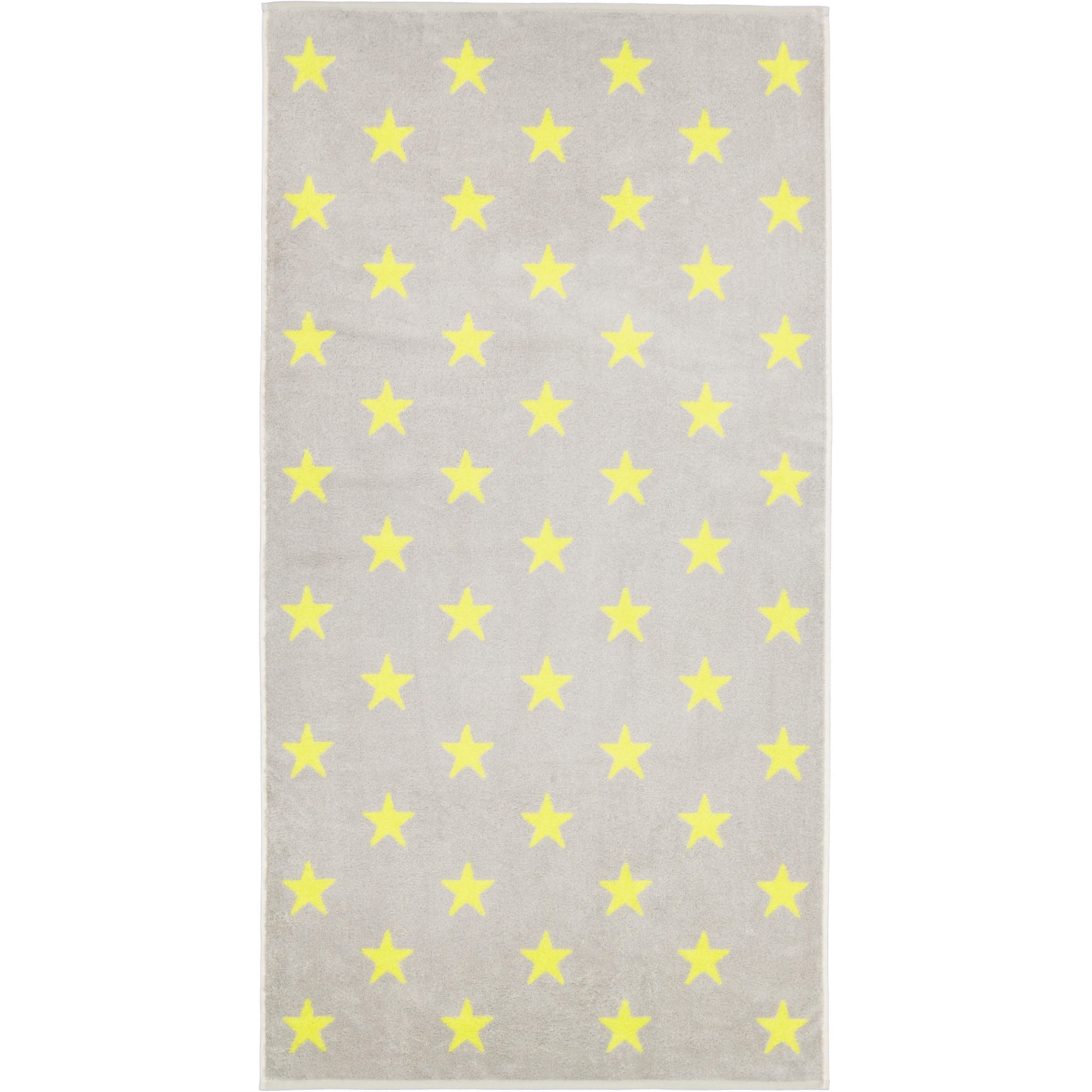 HANDTUCH NEW STARS STERNE GROSS 6260 PLATIN/LIME - 75 - Gelb, Textil (50/100cm) - Cawoe