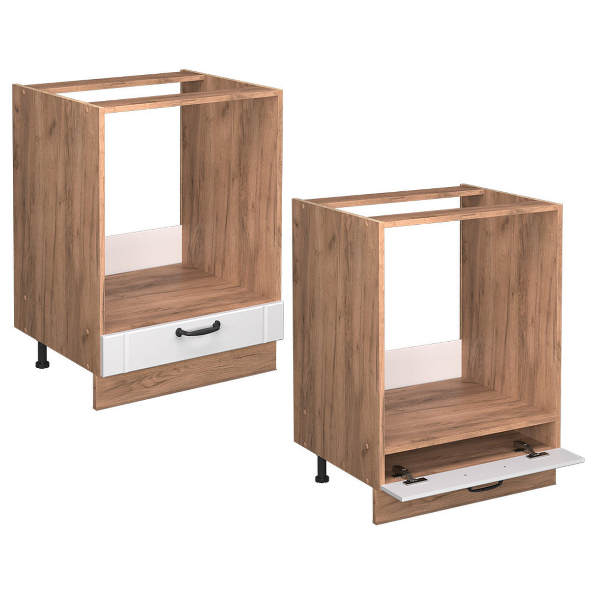 Honigeiche/Weiß, Holzwerkstoff (60/82/60cm) - Vicco