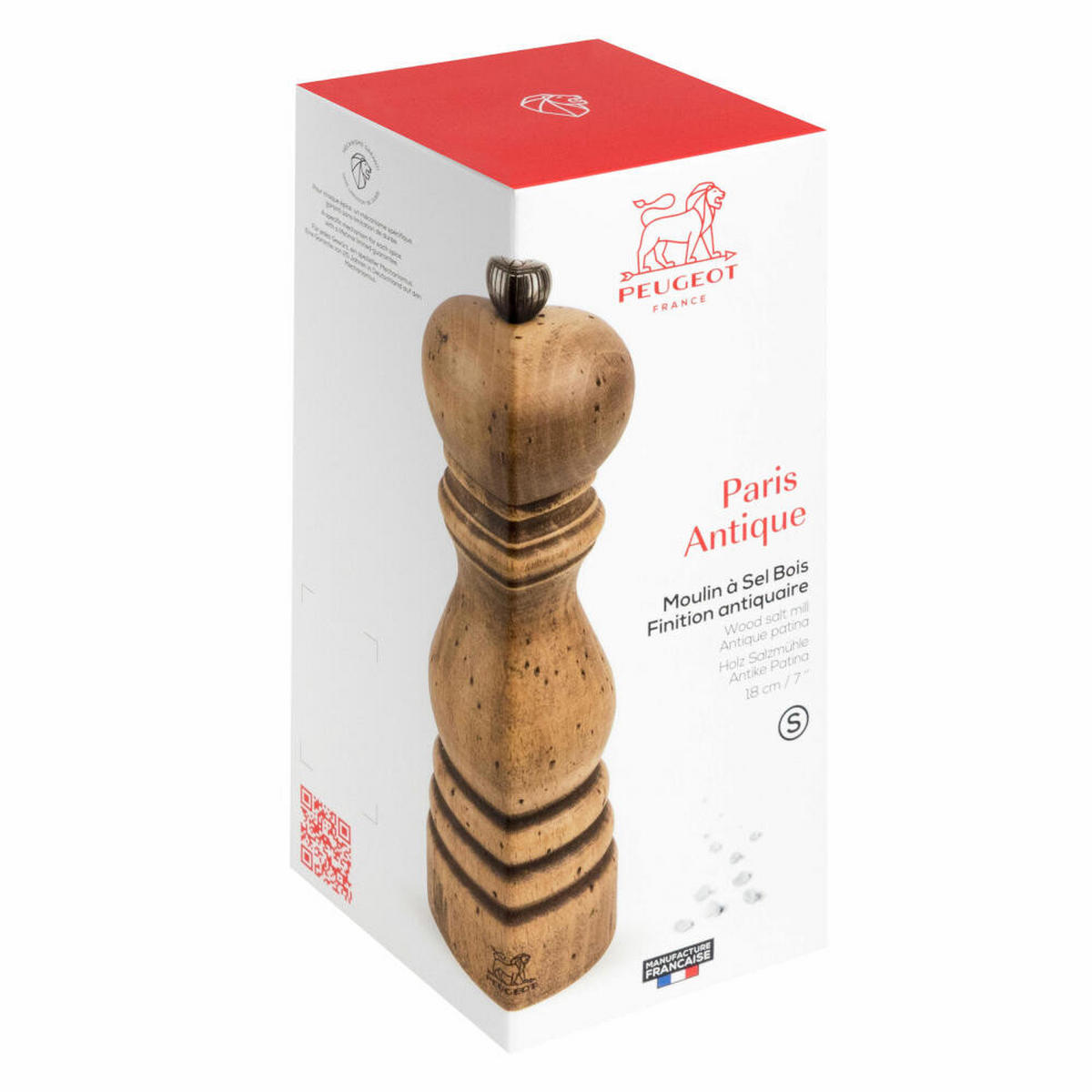 SALZMÜHLE Paris Antiquaire 18cm Buchenholz Stahlmahlwerk - Braun, Holz (5.9/18/5.9cm) - PEUGEOT