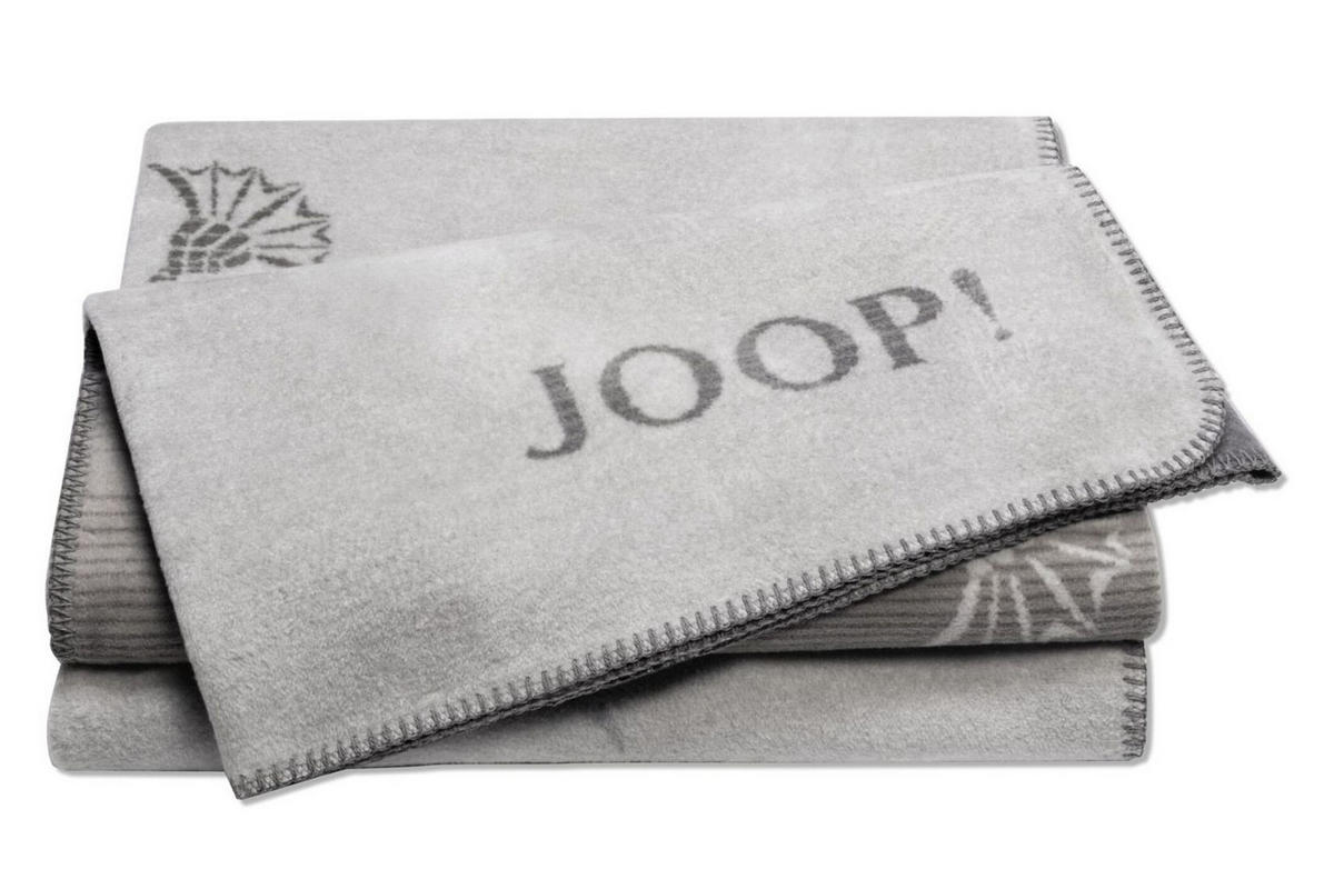 DECKE Faded Cornflower Stein 150 x200cm - Graphitfarben, Textil (150/200cm) - Joop!