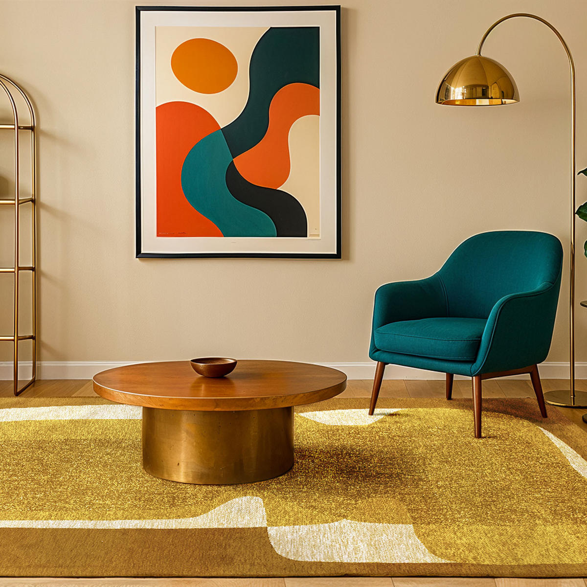 TEPPICH Curry Lola&Moi 240/340 cm - Gelb, Kunststoff/Textil (240/340cm) - Lola&Moi