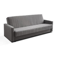 SCHLAFSOFA VERO MAX mit Schlaffunktion Castel 93 - Grau, Textil (191/88/90cm) - Lookway