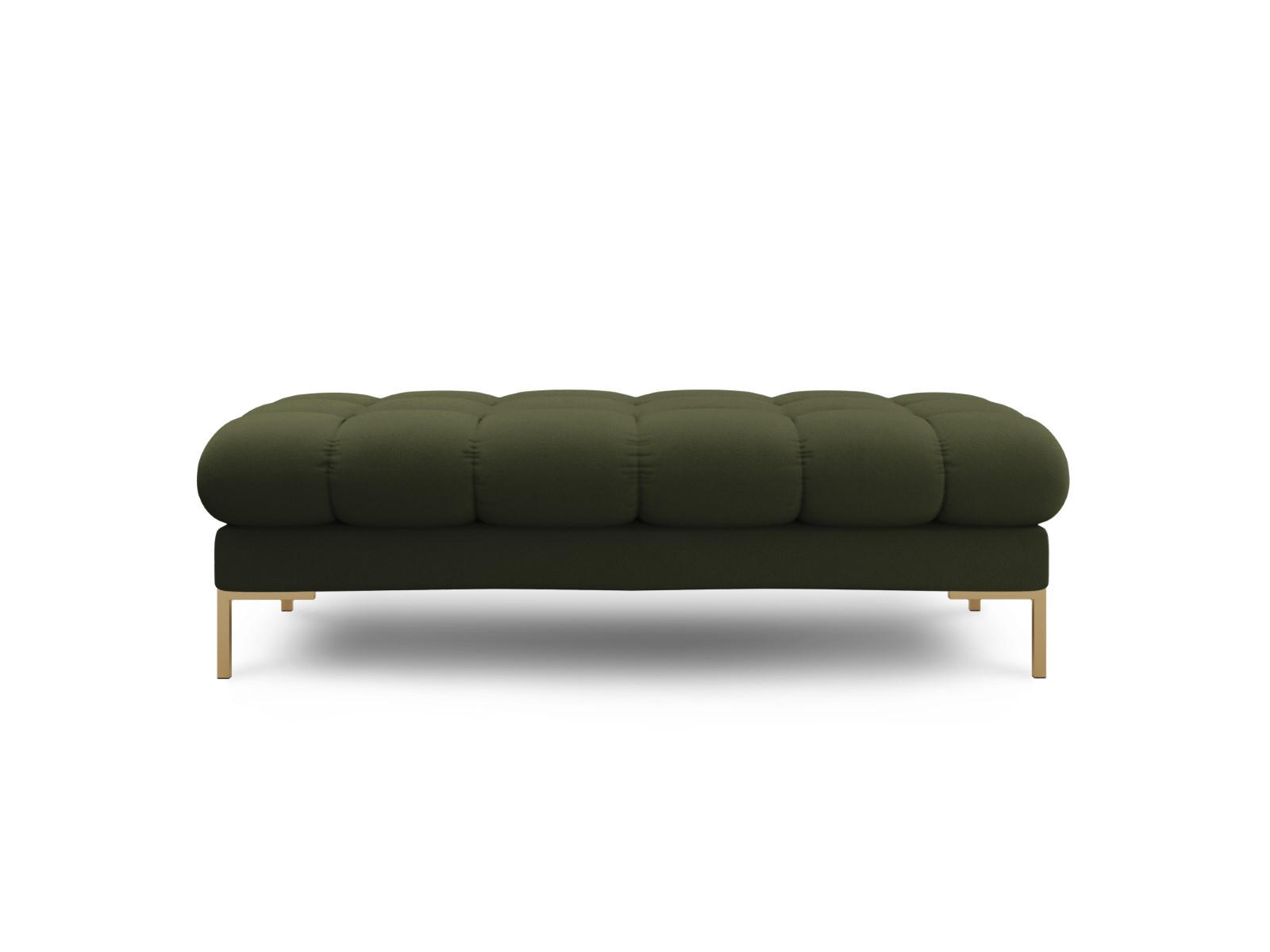 BANK Mamaia aus strukturiertem Stoff grün 2 Sitzplätze - Grün, Textil (133/41/62cm) - Micadoni