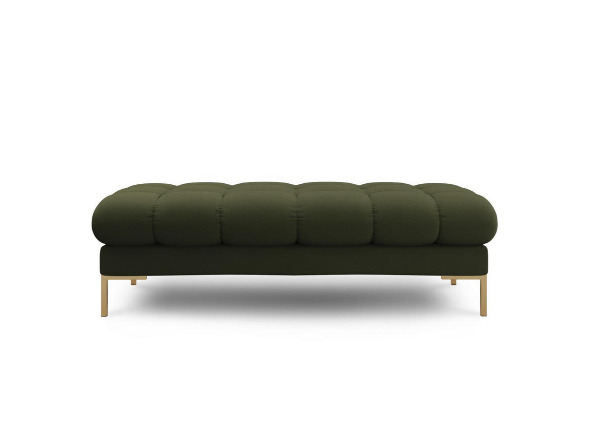 BANK Mamaia aus strukturiertem Stoff grün 2 Sitzplätze - Grün, Textil (133/41/62cm) - Micadoni