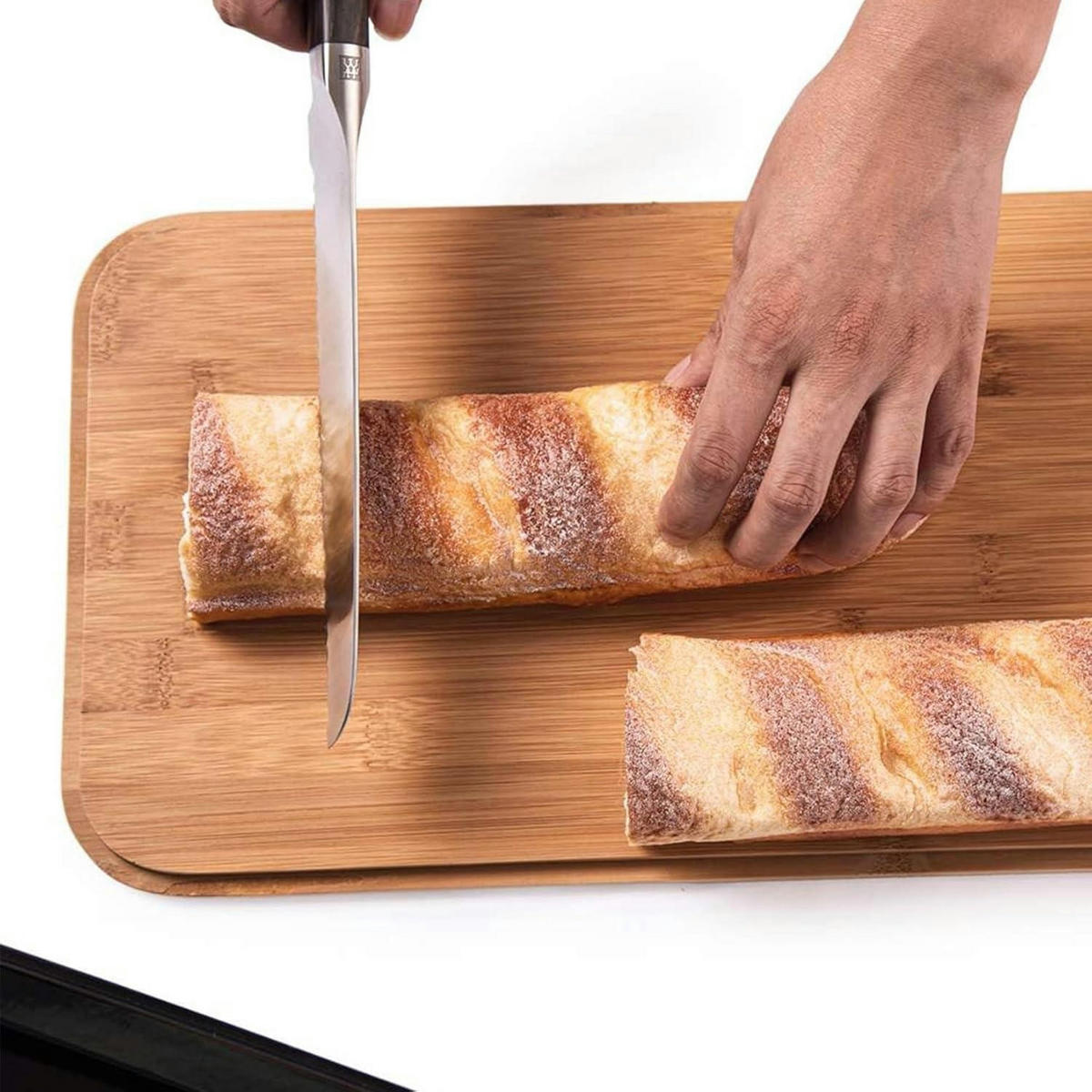 BROTKASTEN mit Bambusdeckel 30 cm Rot - Rot, Metall (18/14/30cm)