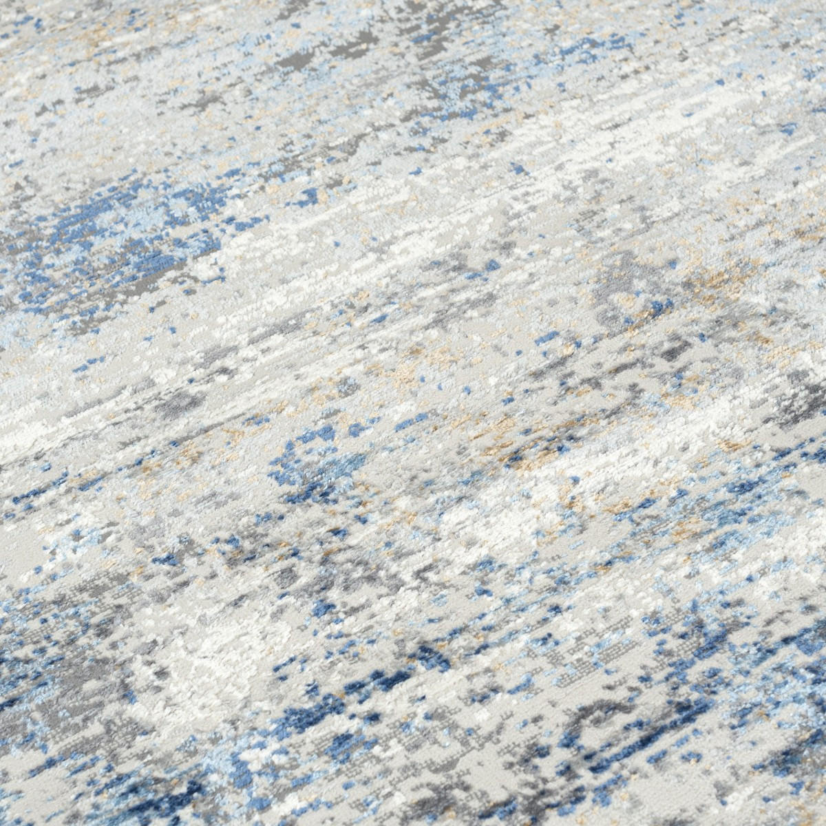 TEPIH bež krem plavi - 200 x 300 cm - plavo-siva, tekstil (200/300cm) - Mazovia