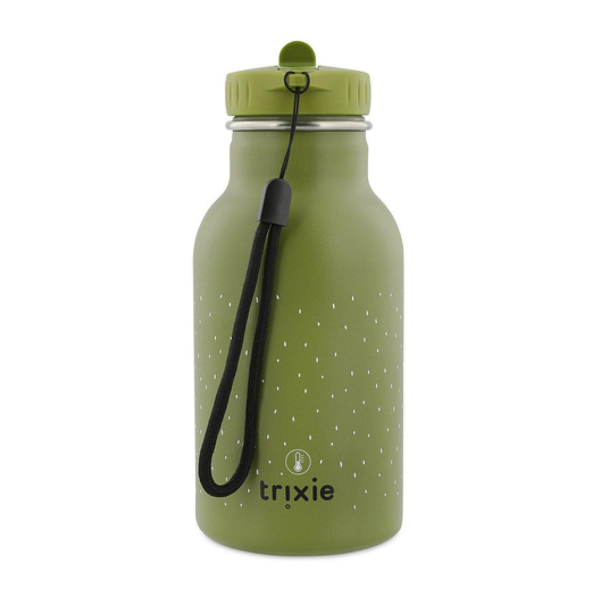 TRINKFLASCHE Mr. Dino 350 ml Wasserflasche, Edelstahl, Grün - Grün, Kunststoff (0.35L) - TRIXIE BABY