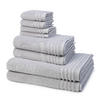FROTTIERSET Vienna Style Supersoft 8-teilig - Hellgrau, Textil (50/100cm) - Vossen