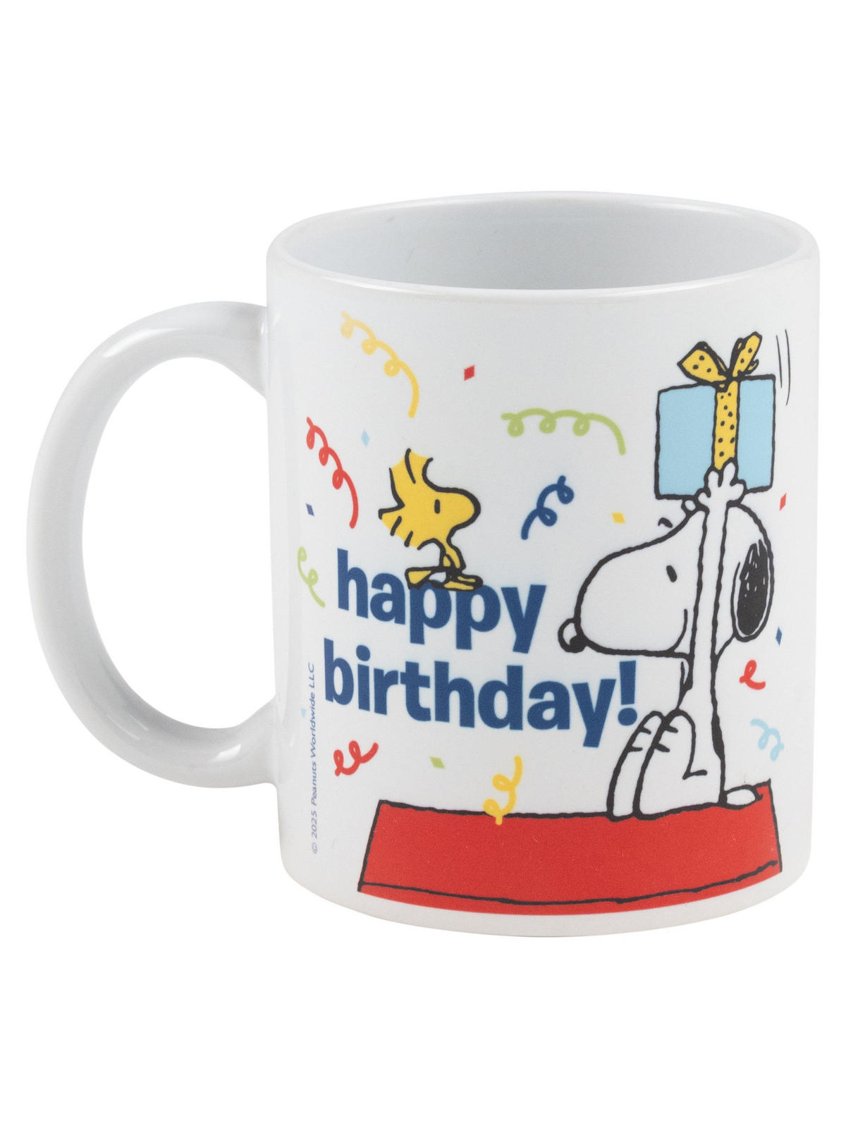 KAFFEEBECHER The Peanuts Snoopy Happy Birthday Geburtstag Weiß 320 ml - Weiß, Keramik (0.32L) - United Labels