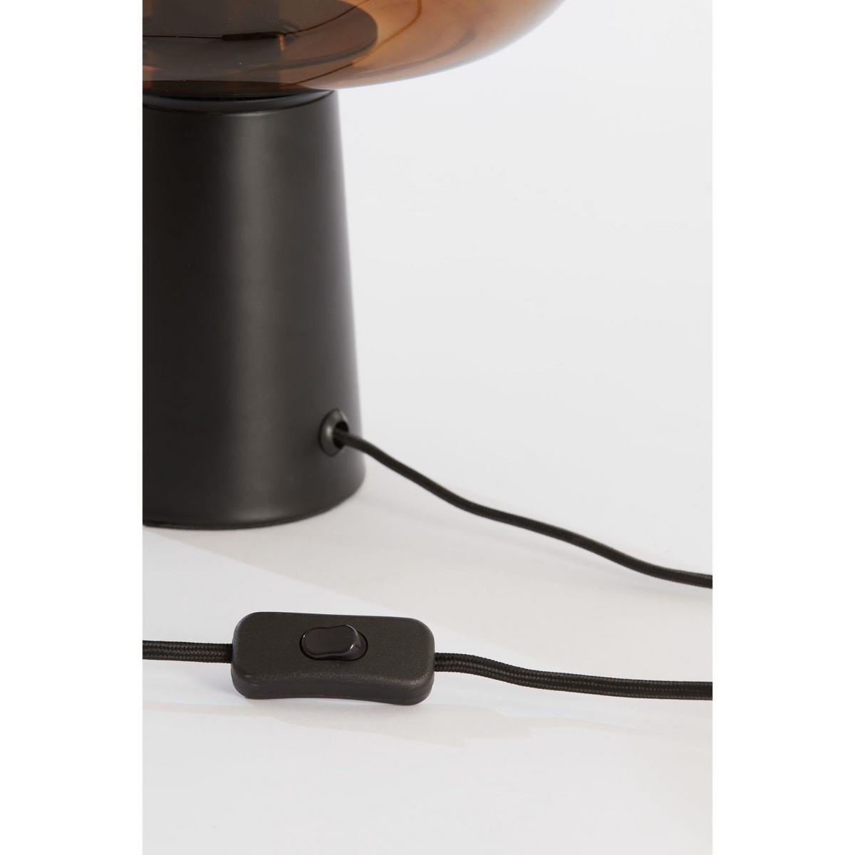 TISCHLAMPE Misty Braun 30/30/46 cm - Braun, Glas (30/30/46cm) - Light & Living