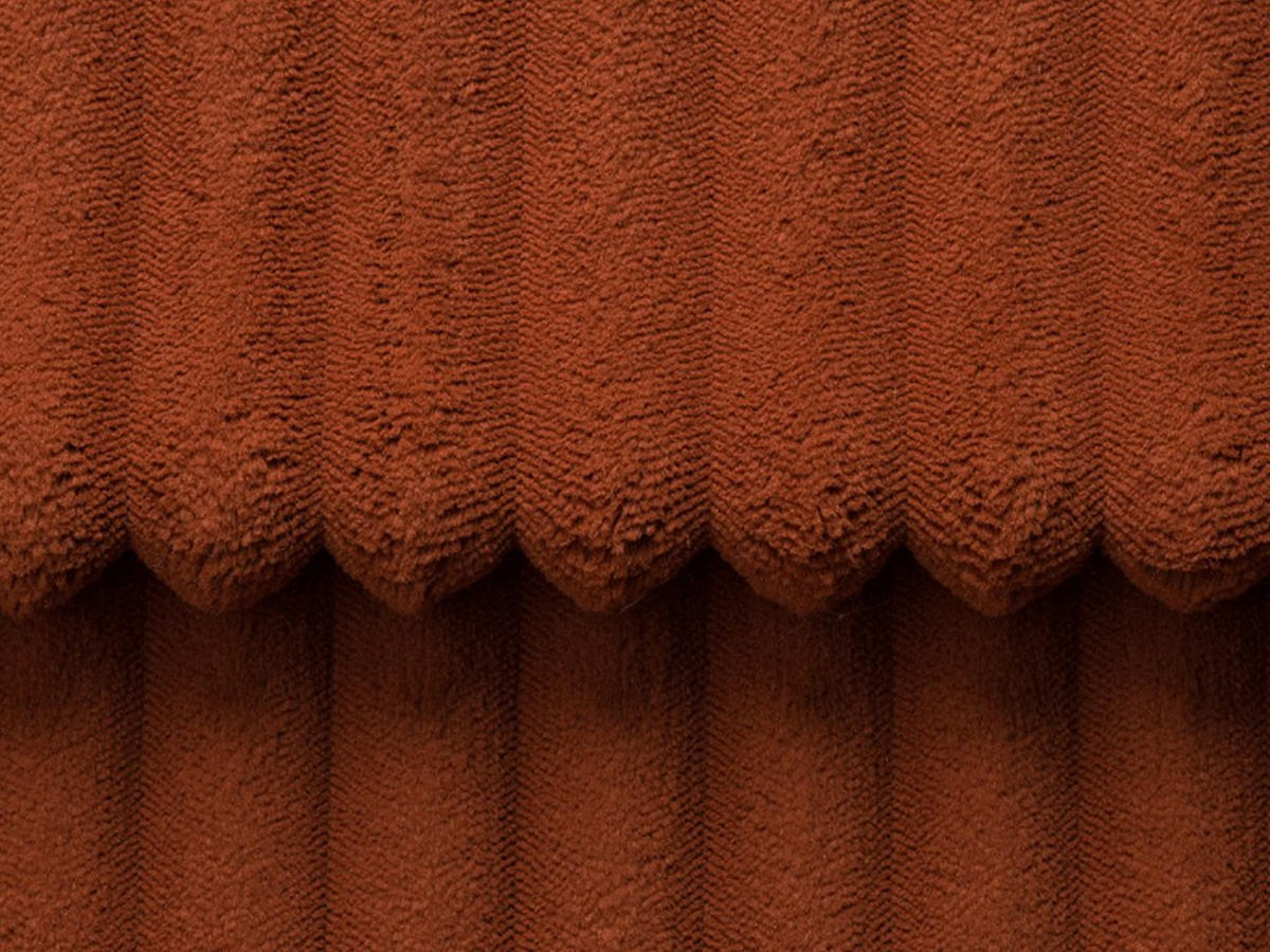 SOFA - 5 Personen - stoff - terracotta Pogni - Terracotta, Kunststoff/Textil (280/73/165cm) - Vente-Unique