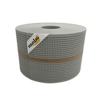 SICHTSCHUTZSTREIFEN PP Premium Gelocht 30 Prozent Streifen Steingrau 50m - Graubraun, Kunststoff (5000/19cm) - ZAUN|ZU