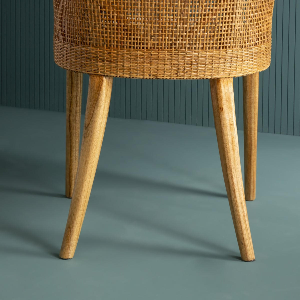 RATTANSTUHL H88 cm 56/88/58 cm - Eichefarben, Textil (58/88/56cm) - Signature