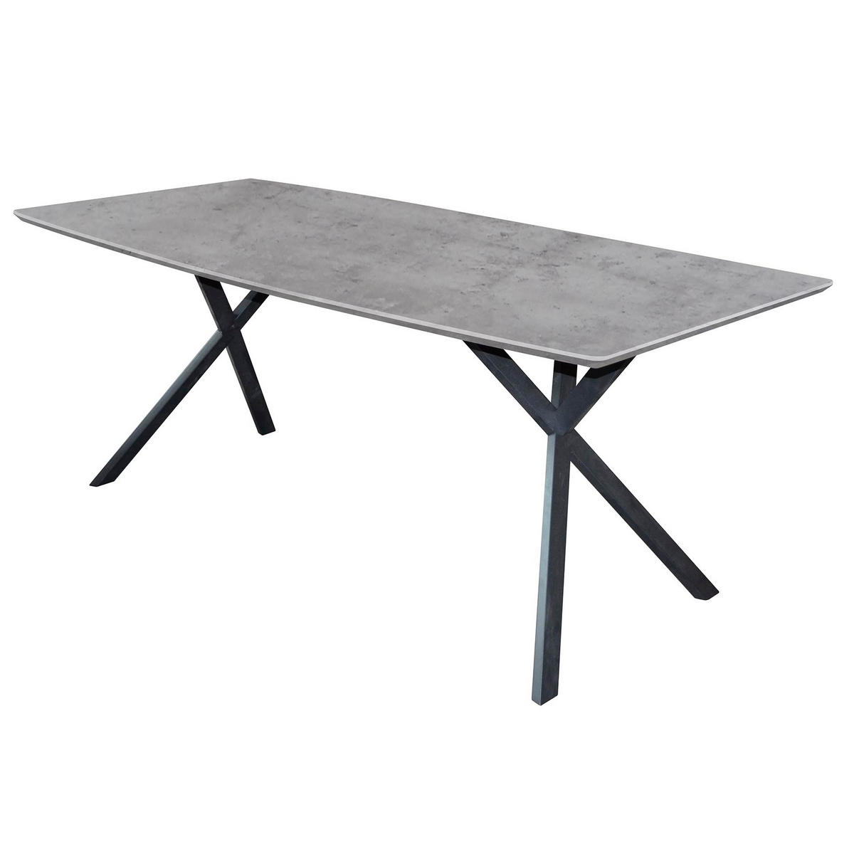 ESSTISCH Netob Grau 160/90/76 cm - Grau, Holz (160/90/76cm) - Hoyz Collection