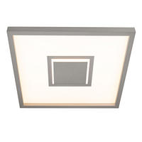 LED DECKENLEUCHTE Backlight Silber - Silberfarben, Kunststoff (42.3/42.3/3.9cm) - Briloner