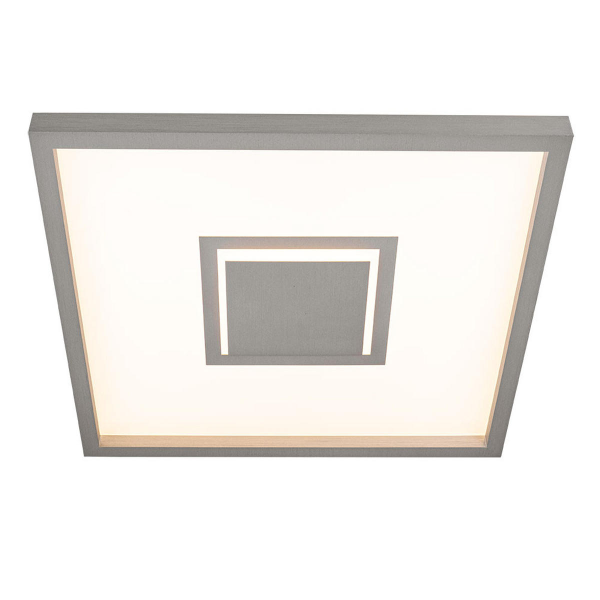 LED DECKENLEUCHTE Backlight Silber - Silberfarben, Kunststoff (42.3/42.3/3.9cm) - Briloner