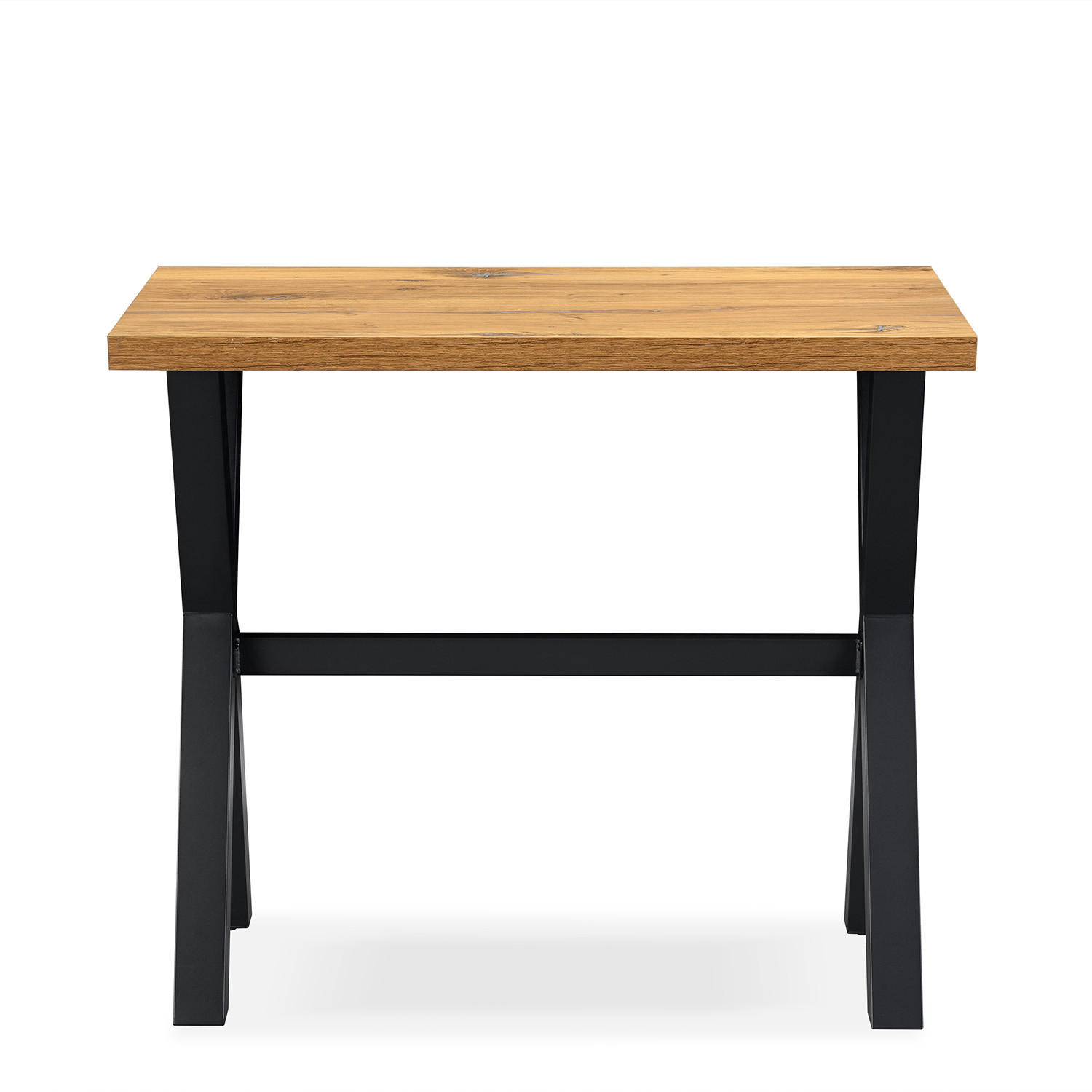 BARTISCH ARNE 120/60/105 cm - Hellbraun/Alteiche, Holzwerkstoff/Metall (60/120/105cm) - DUBI Möbel