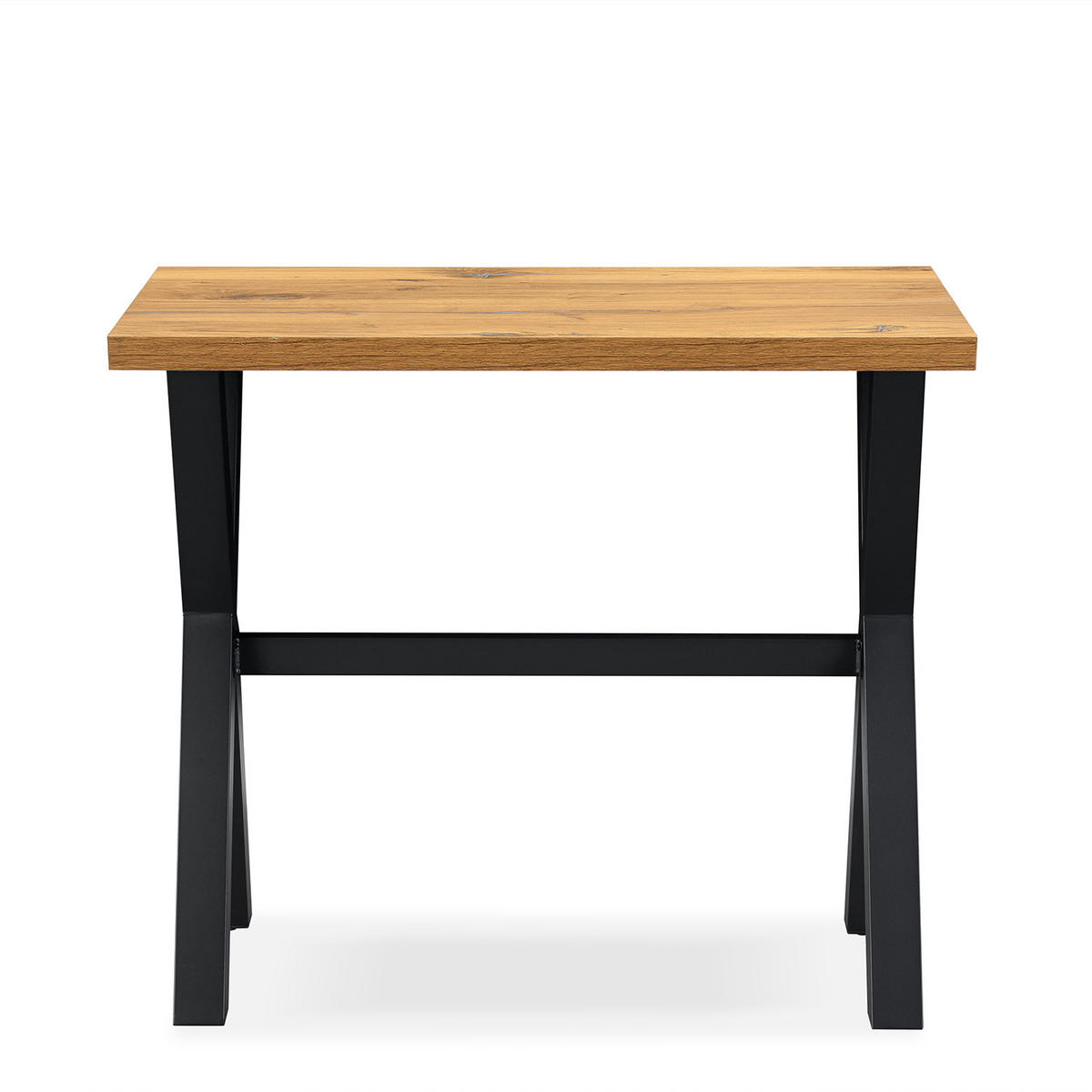 BARTISCH ARNE 120/60/105 cm - Hellbraun/Alteiche, Holzwerkstoff/Metall (60/120/105cm) - DUBI Möbel