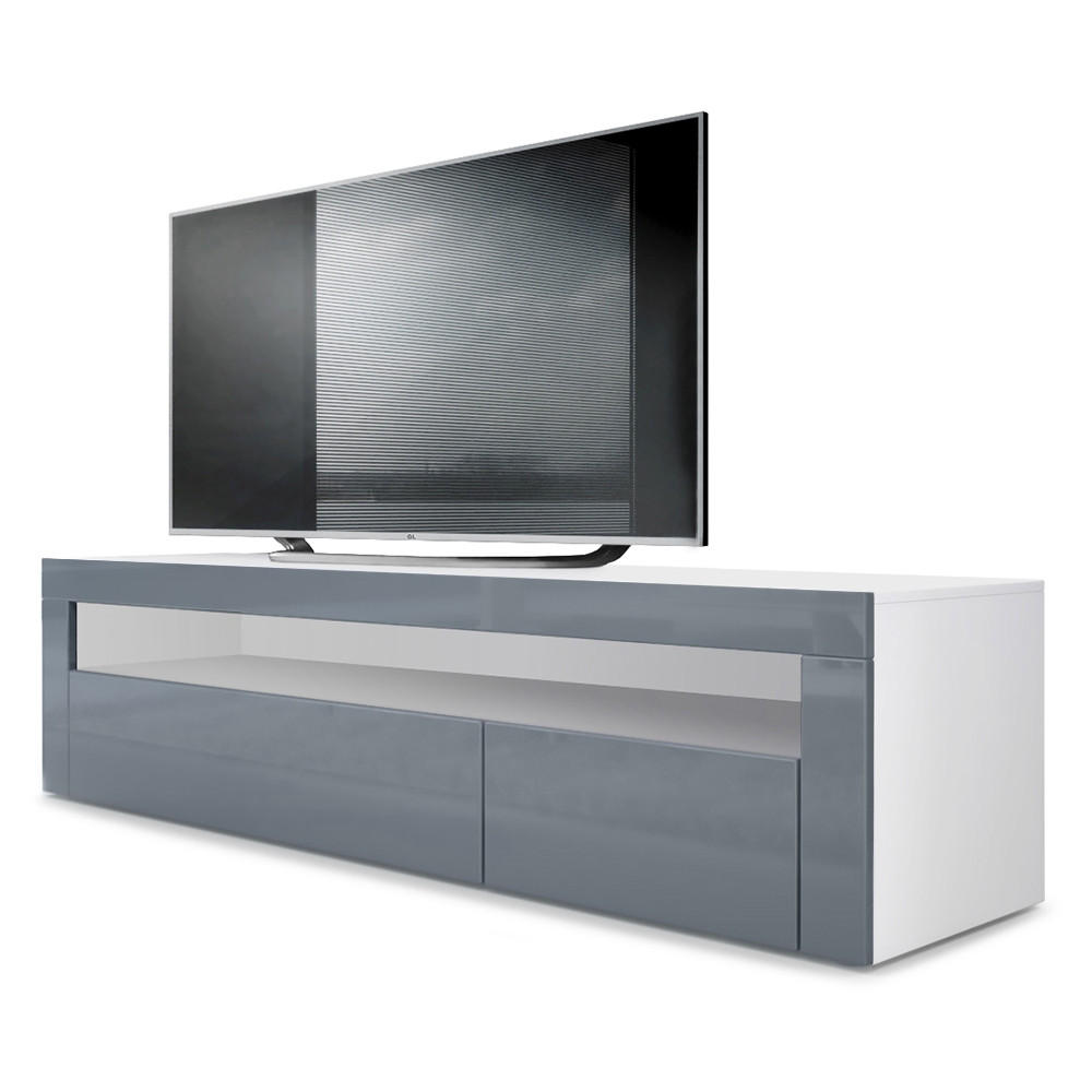 Vladon Lowboard Grau 155x46x40 cm