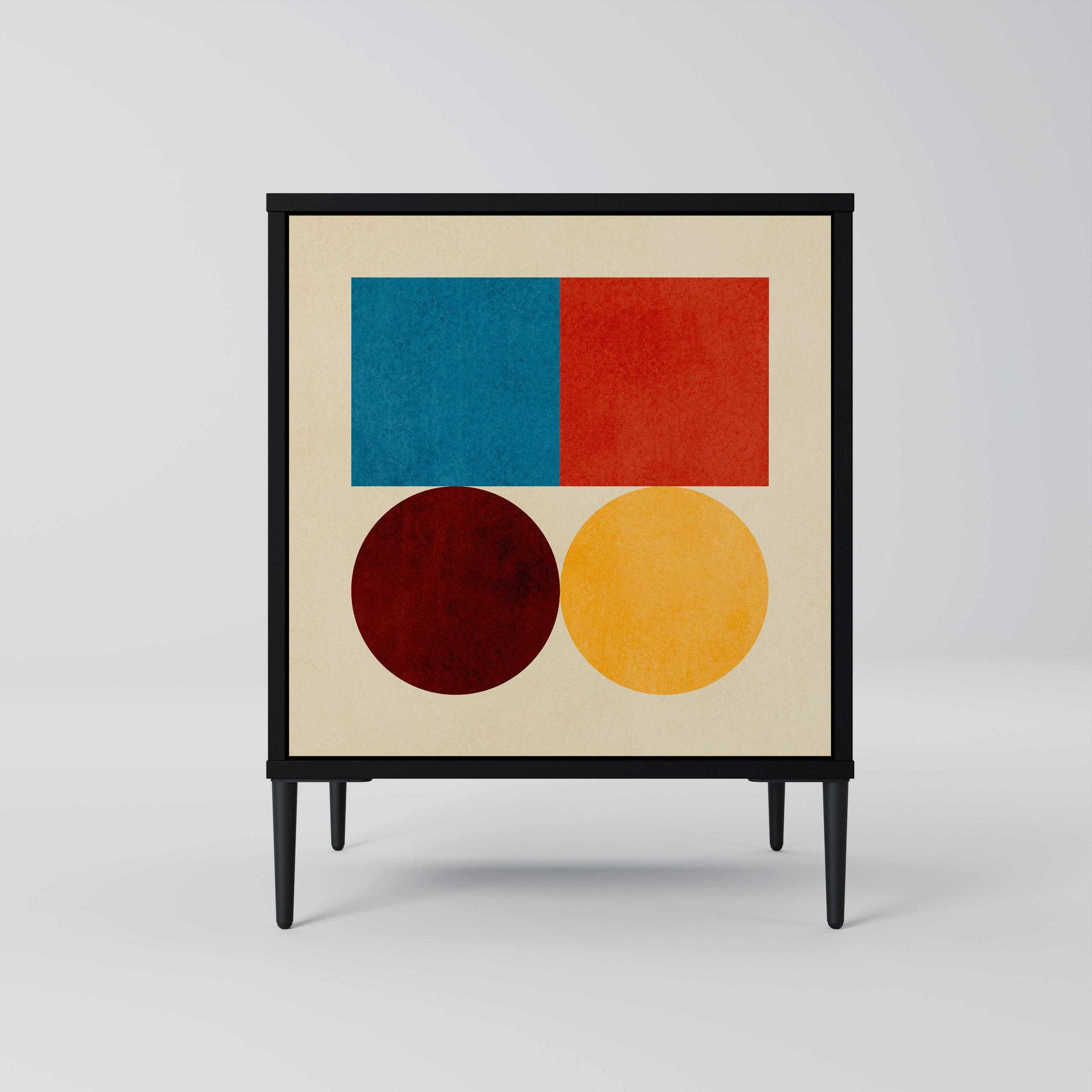 SpaceRebels Sideboard Schwarz 57.5x72.5x42 cm
