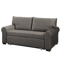 SCHLAFSOFA - Transparent/Braun, Birkenholz/Textil (165/95/90cm) - home24