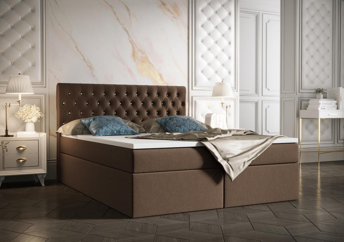 BOXBETT Monett Braun 140x200 cm - Braun, Textil (140/200cm) - B&B Home