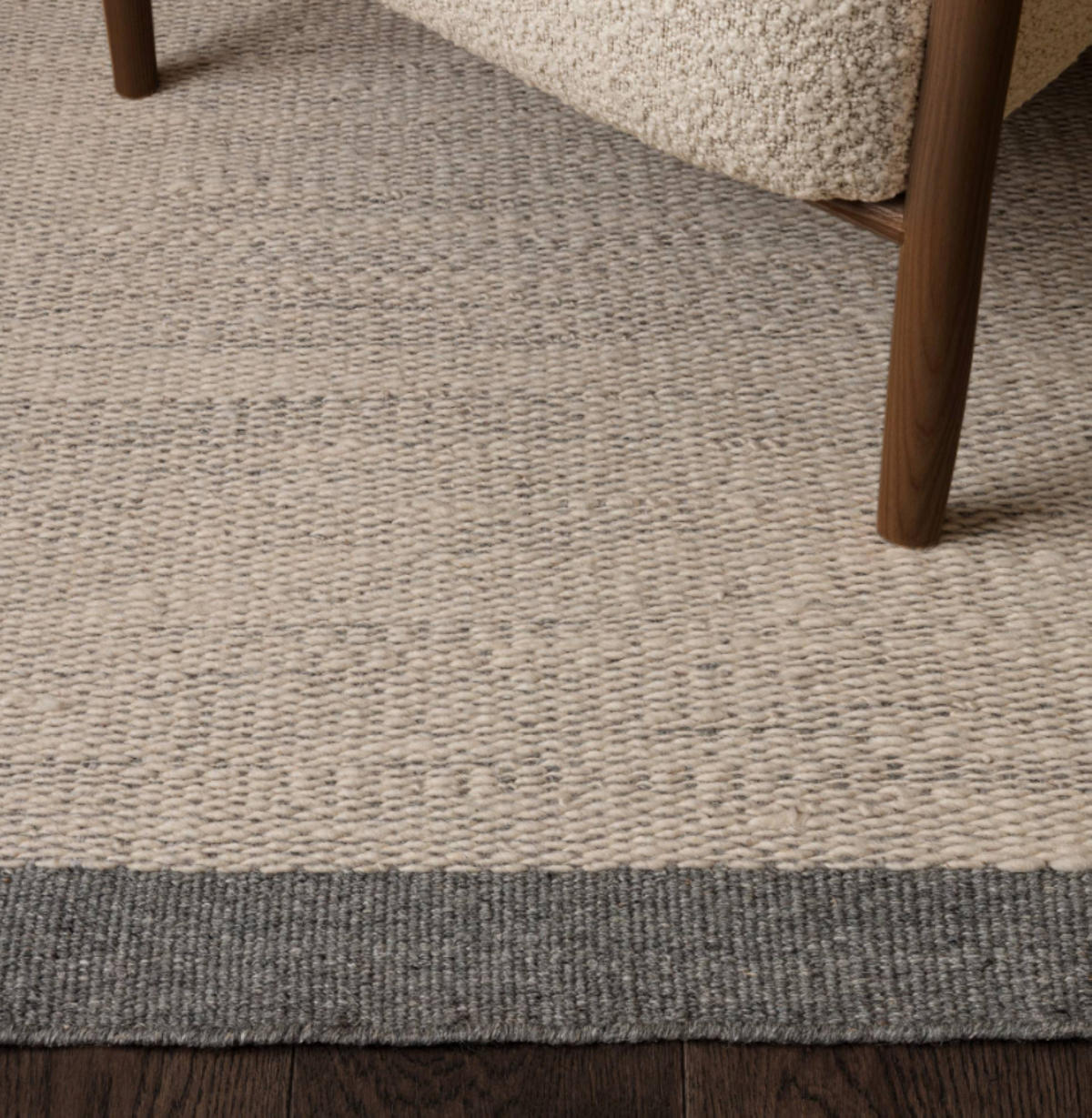 TEPPICH modern Wohn-/Schlafzimmer reine Wolle MALI Grau 200x290 cm - Grau, Naturmaterialien (200/290cm) - Novatrend