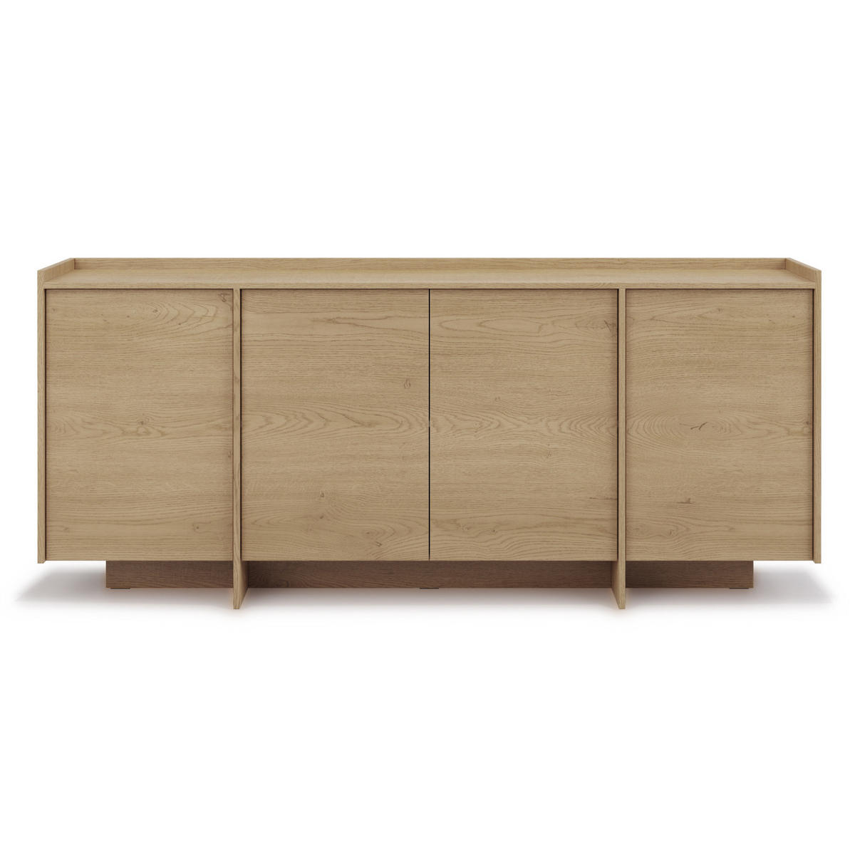 KOMMODE Juni mit 4 Türen, 200 cm, eiche Cremona - Eichefarben, Holzwerkstoff (200/90/38cm) - Beautysofa