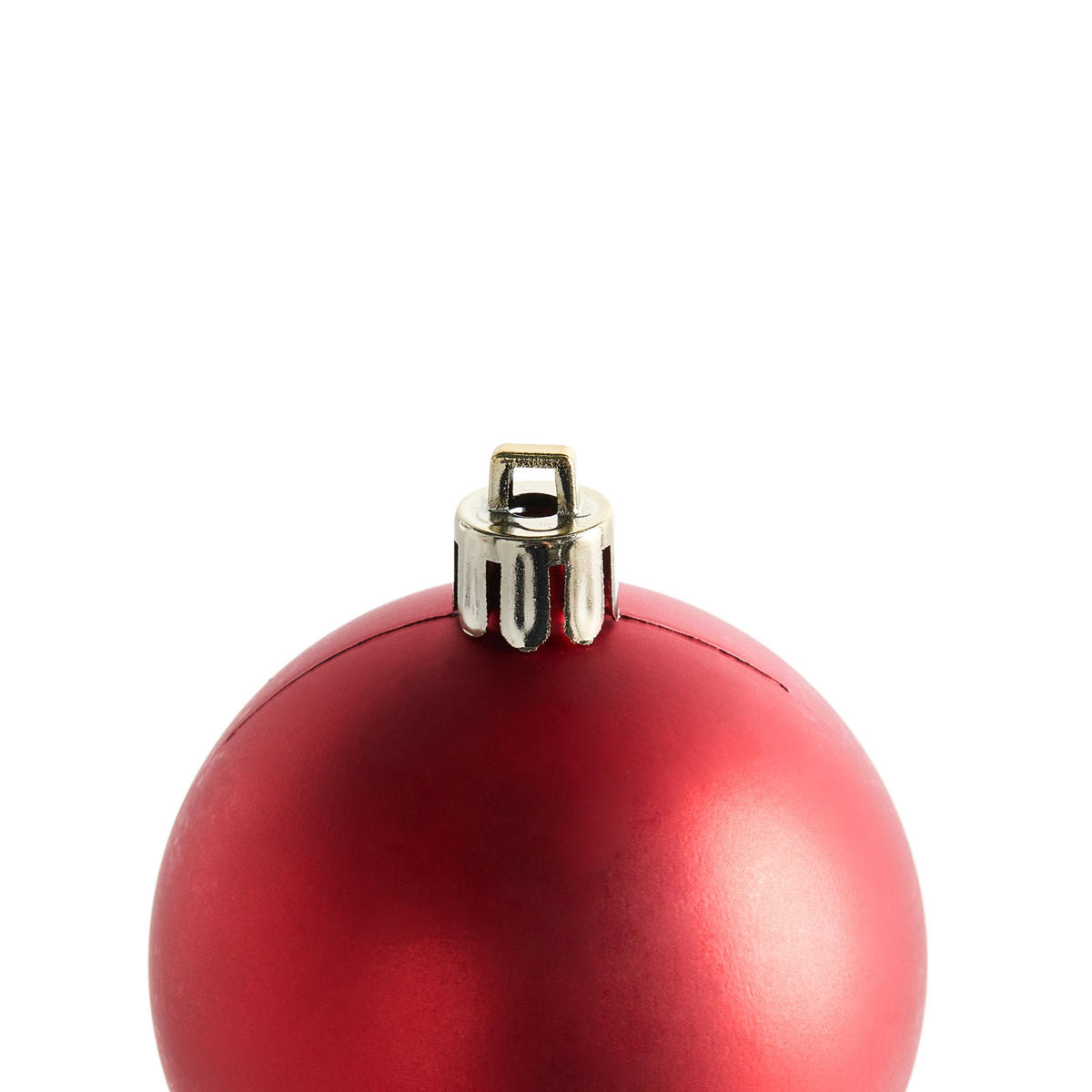 WEIHNACHTSKUGEL 60er Set Rot Tyin - Rot, Kunststoff (6/7/6cm) - Beliani