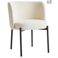 STUHL 2er-Set Kord Beige - Beige, Holz (50/76/60cm) - Nordlys