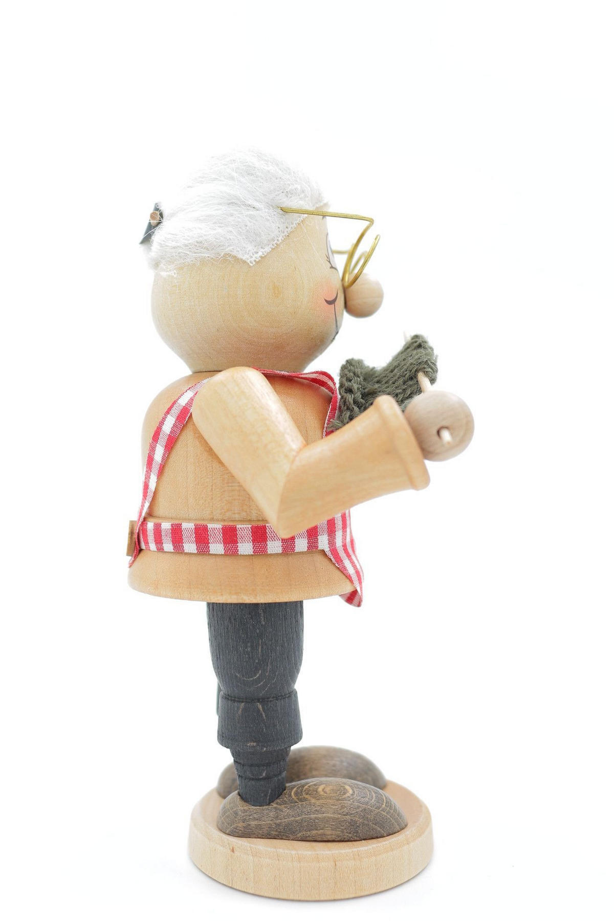 RAUCHFIGUR Wichtel m. Fuss Oma 16,5 cm - Multicolor, Holz (9/16.5/0.1cm)