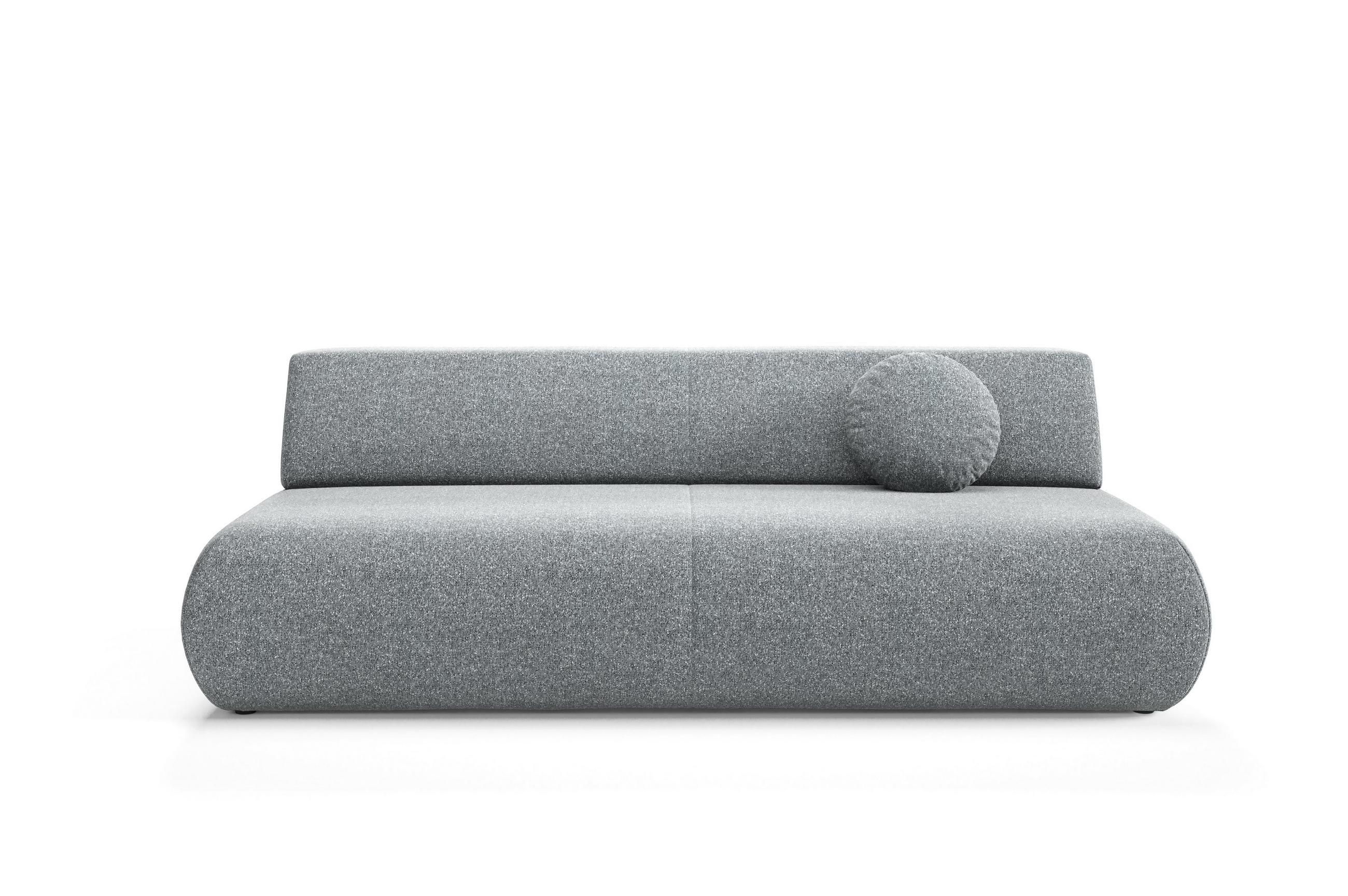 Masseno Bettsofa Grau 214x74x100 cm